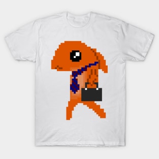 Business Goldfish Pixel T-Shirt